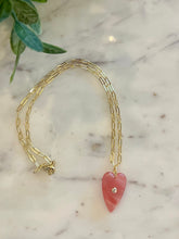 Load image into Gallery viewer, The Love Necklace  -  Pink Quartz
