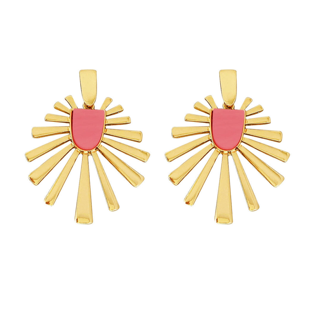 Luna Ray Earring - Hot Pink