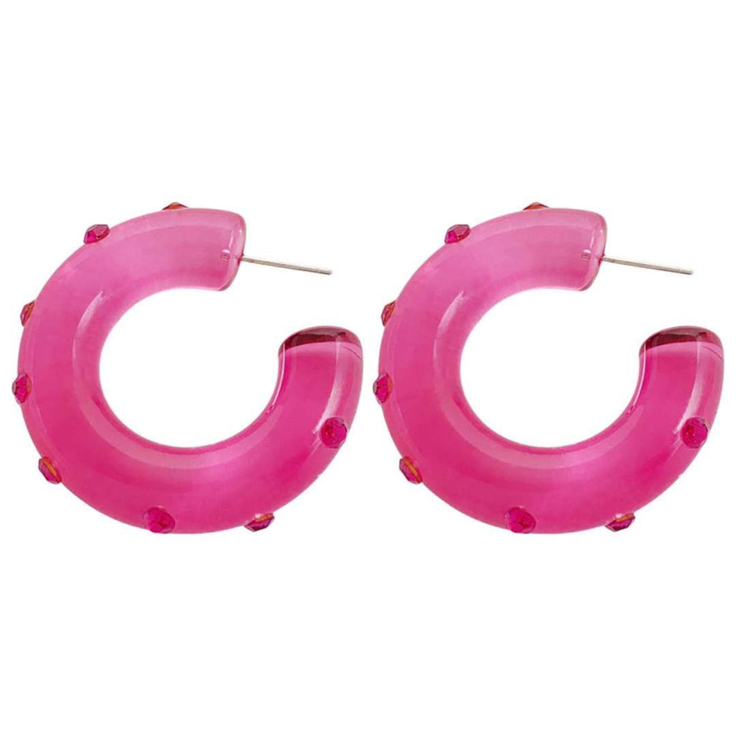 Luna Candy Hoop - Hot Pink
