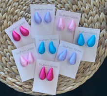 Load image into Gallery viewer, Pink Teardrop Earrings
