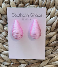 Load image into Gallery viewer, Pink Teardrop Earrings
