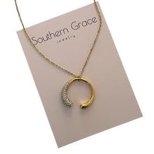 Load image into Gallery viewer, Charlotte Necklace - Gold/Clear
