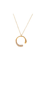Charlotte Necklace - Gold/Clear