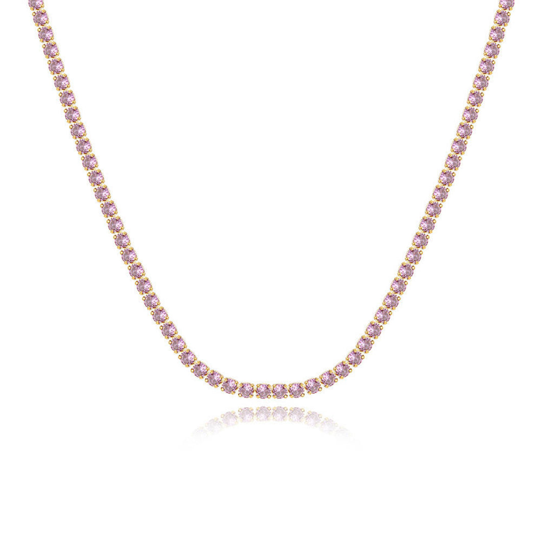 Daria Sparkling Necklace  - Lilac