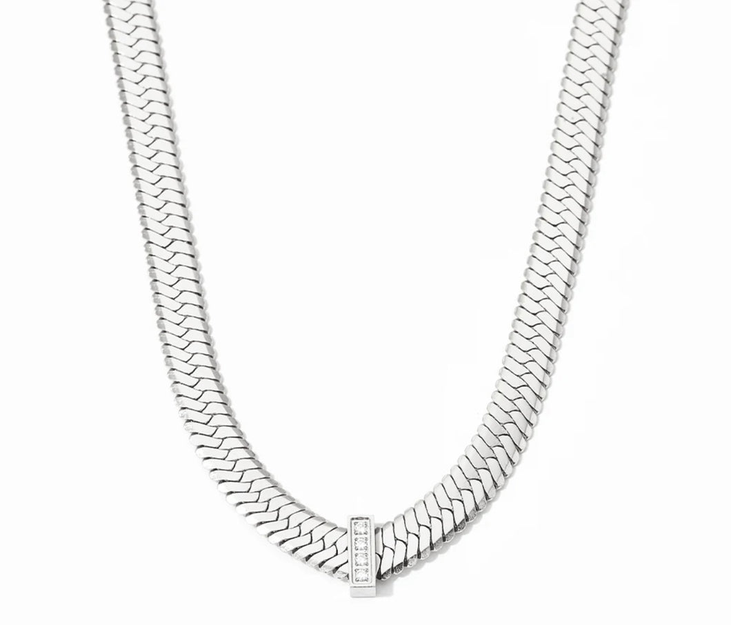 Sparkle Necklace - Silver/Clear