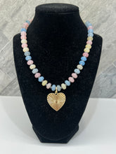 Load image into Gallery viewer, The Adele Beaded Heart Charmed Necklace
