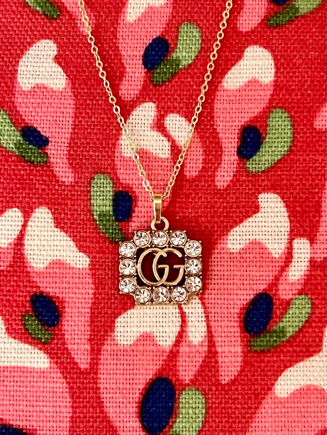 Repurposed GG Stone Necklace