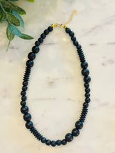 Load image into Gallery viewer, Black Wooden Beaded Necklace
