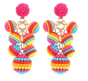 Colorful Bead Earrings