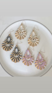 Aria Earrings - White