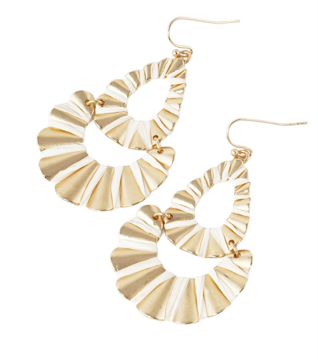 Aria Earrings - White