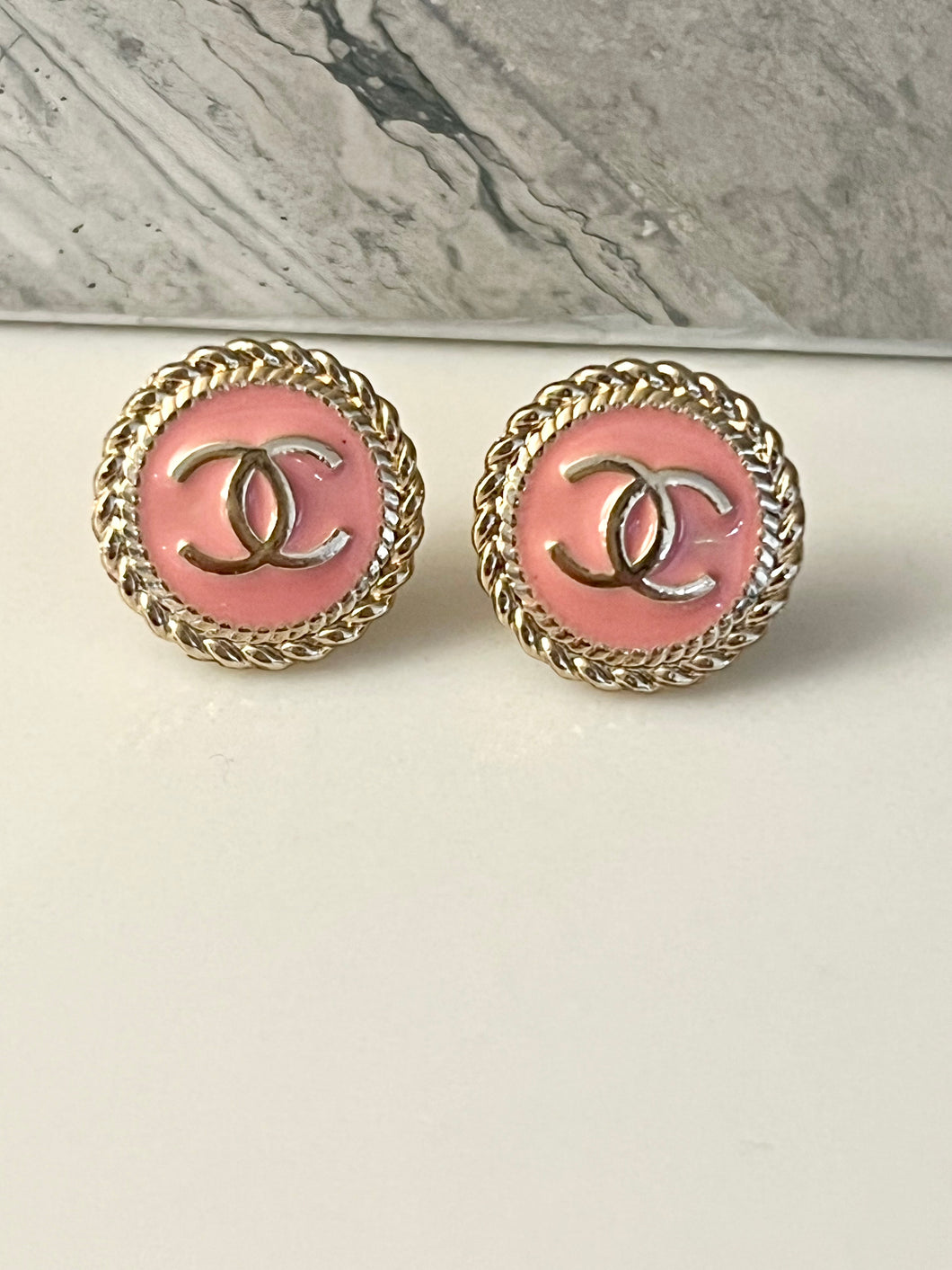 The Emma Repurposed Button Earrings