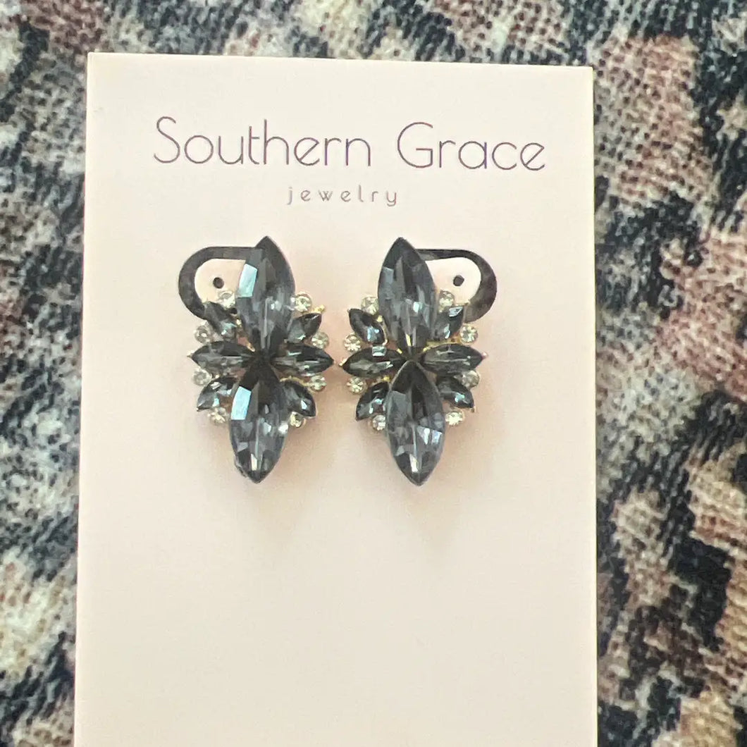 Giselle Stud Earrings - Black