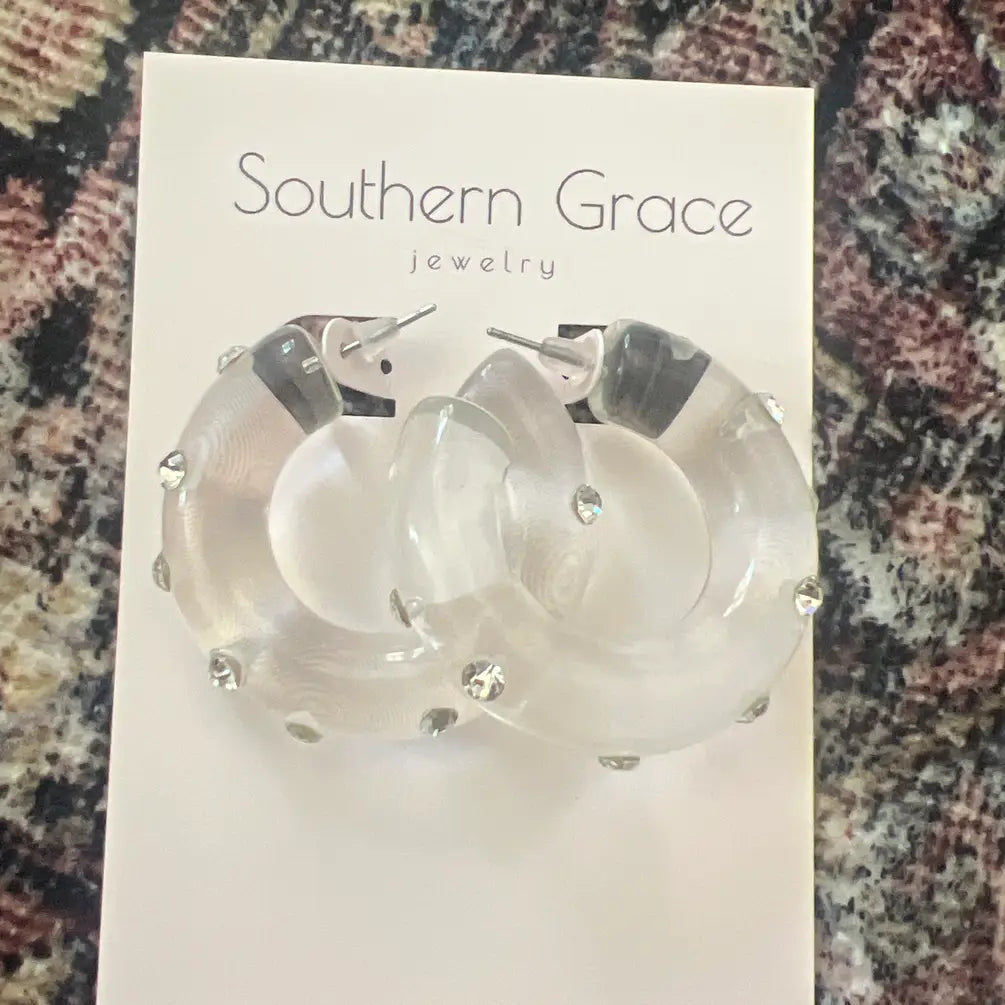 Luna Candy Hoop - Clear