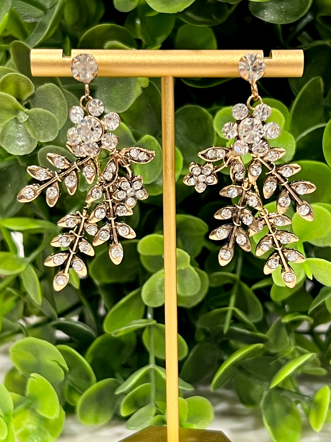 Flowering Crystal Earrings